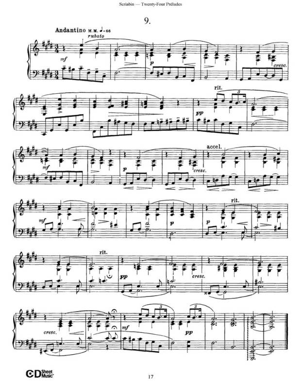 Scriabin - Twenty-Four Preludes, Op.11.page17